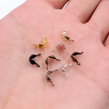 200pcs Connector Clasp Fitting 4*7mm Ball Chain Calotte End - View 2