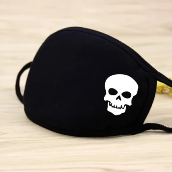 1PC Black Mask Cartoon Animal Mask Printed Handprint - View 2