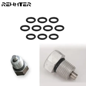 ring - Motorcycle 10PC Rubber Twin Cam Oil Drain Plug O Ring Oil
