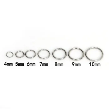 200/50pcs 4/5/6/7/8/9/10MM Stainless Steel Jump Rings & - View 2