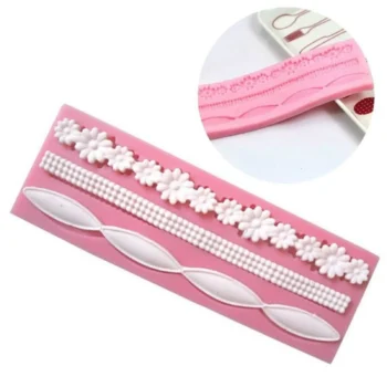 necklace - Silicone Necklace Mold Fondant Mat Lace Baking Mould Cake