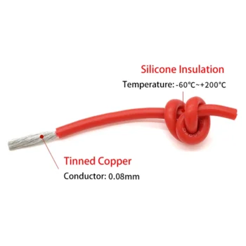 1~50m Super Soft Silicone Electronic Wire Cable 30 28 26 24 - View 2