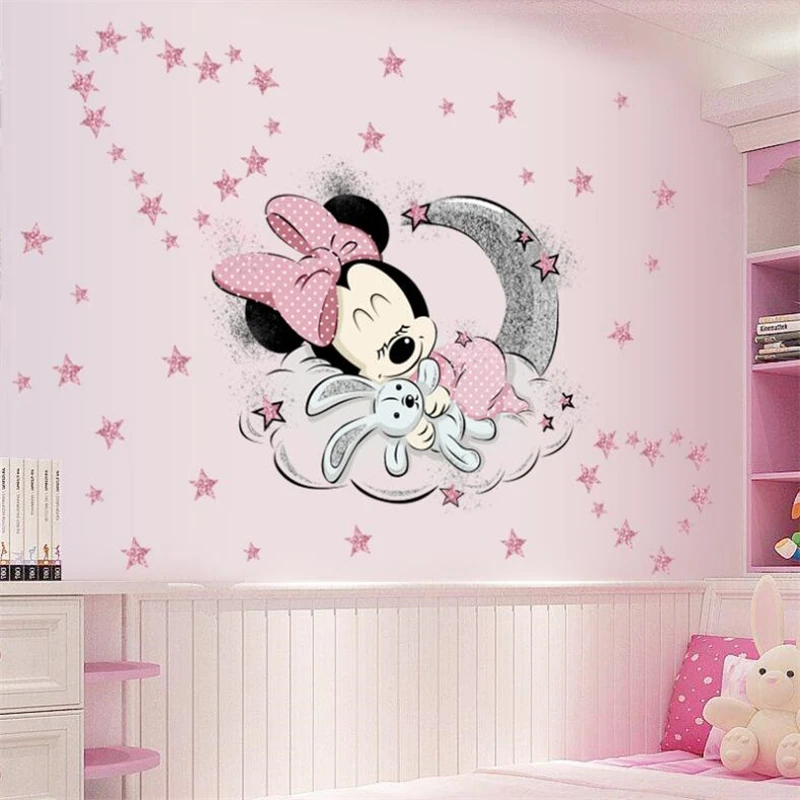 ali-3256801407764923-1-21082 3D Cartoon Mickey Minnie Wall Stickers For Kids Room - View 2