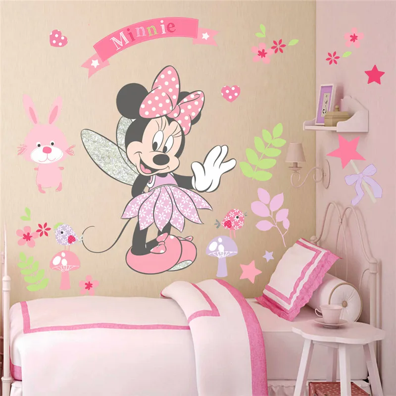 ali-3256801407764923-3-13120 3D Cartoon Mickey Minnie Wall Stickers For Kids Room - View 4