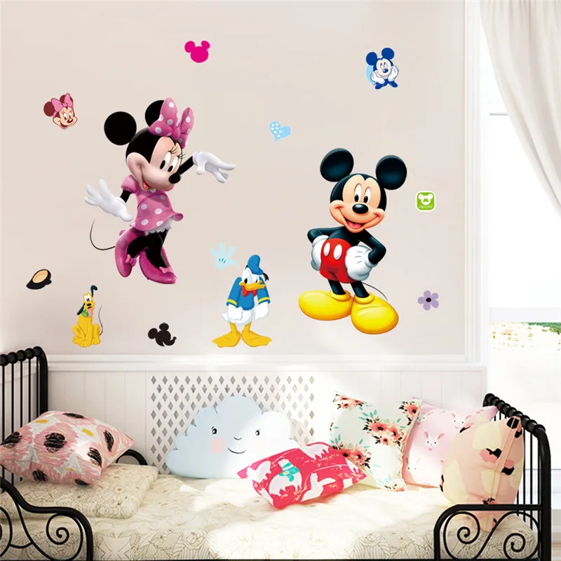 ali-3256801407764923-4-7087 3D Cartoon Mickey Minnie Wall Stickers For Kids Room - View 5
