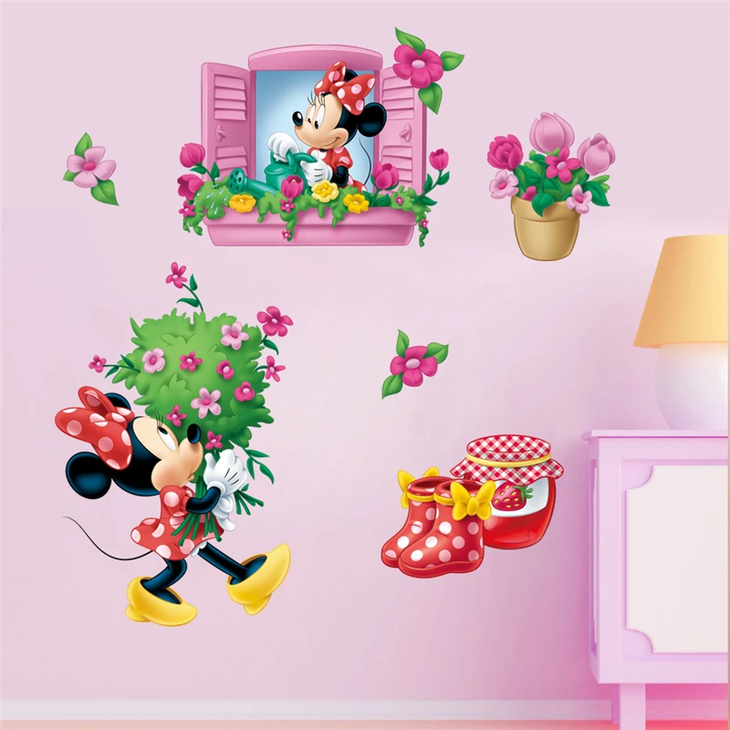 ali-3256801407764923-5-36254 3D Cartoon Mickey Minnie Wall Stickers For Kids Room - View 6