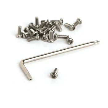 21PCS Bottom Battery Cover Screws Stainless Steel Metal - View 2