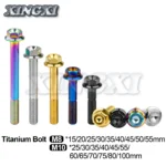 xingxi m8/m10x15 100mm - Xingxi M8/M10X15 ~ 100mm Titanium Bolt DIN6921 Hexagon
