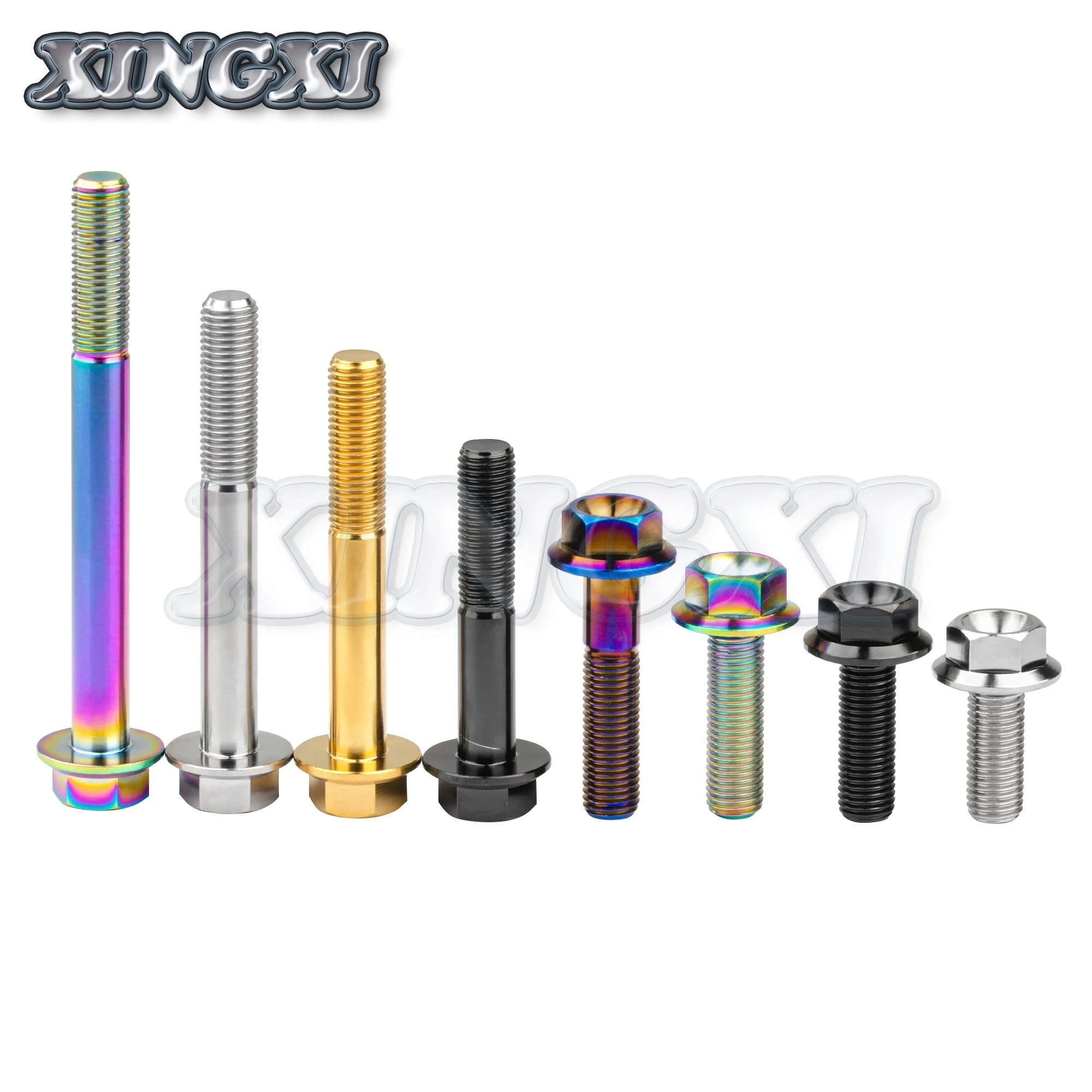 ali-3256801433153719-2-79797 Xingxi M8/M10X15 ~ 100mm Titanium Bolt DIN6921 Hexagon - View 3