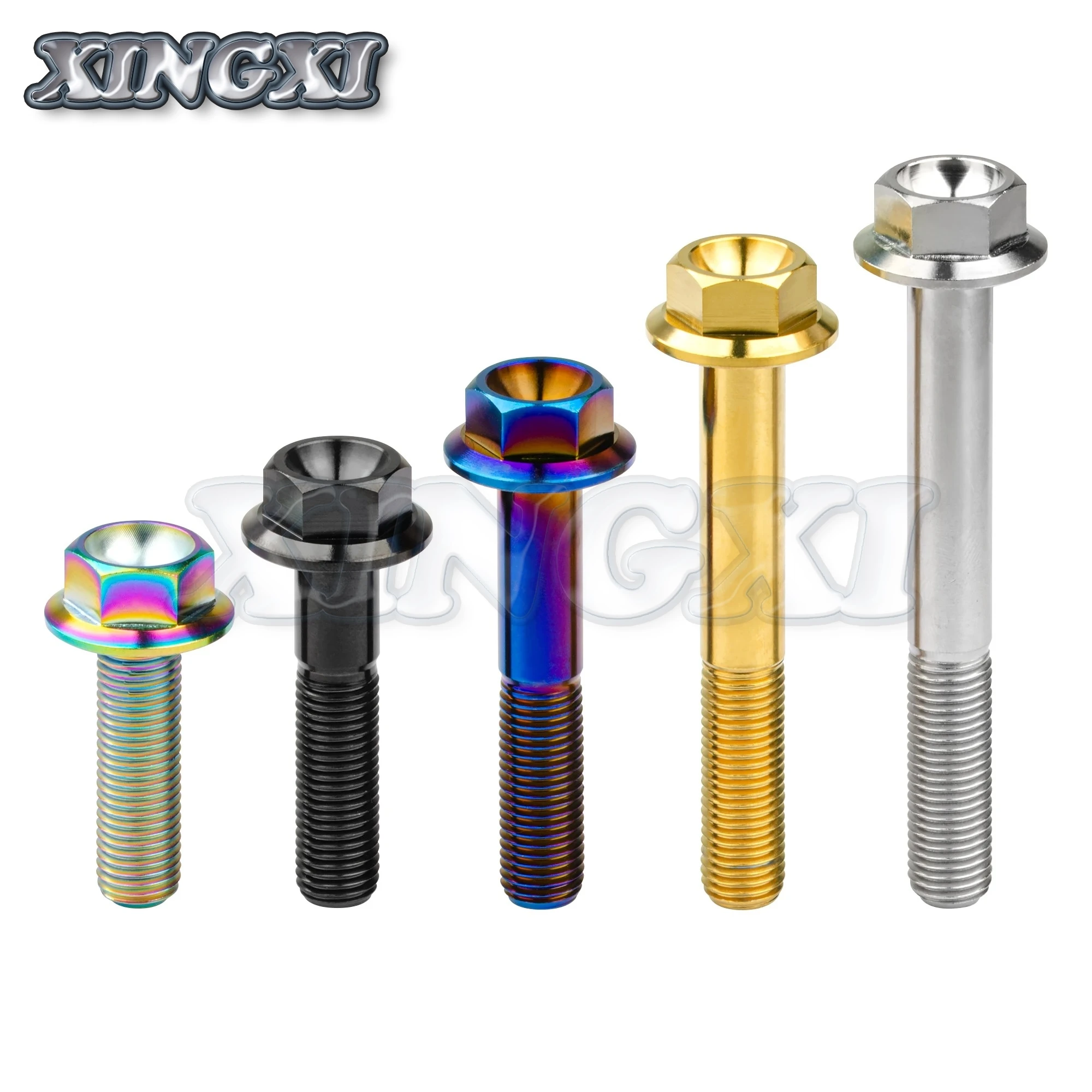 ali-3256801433153719-3-17518 Xingxi M8/M10X15 ~ 100mm Titanium Bolt DIN6921 Hexagon - View 4