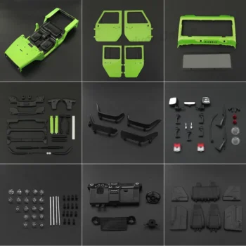 RC Car Wrangler Rubicon Convertible Hard Body Kit 313mm - View 2