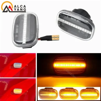 2Pcs Dynamic LED Side Marker fender Lights 12V Flowing Turn - View 2