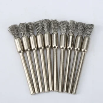 5/10pcs pencil brushes - 5/10pcs Pencil Brushes Stainless Steel Mounted Wire Wheel