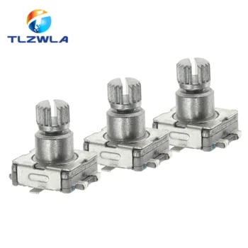 5PCS Rotary Encoder Switch EC11 With Push Switch 5Pin SMD - View 2