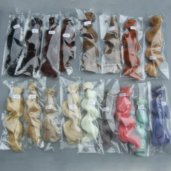 Heat resistant Doll hair tree Big Wave Handmade Cloth Doll - View 2