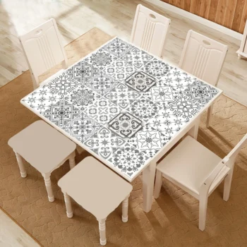 10pcs Retro Pattern Matte Surface Tiles Sticker Transfers - View 2