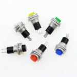 6pcs 10mm 316 - 6Pcs 10mm DS-316 Self-reset Push Button Switch Momentary