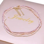 necklace - AA Natural Freshwater Pearl Necklace Rice Shape Pearls