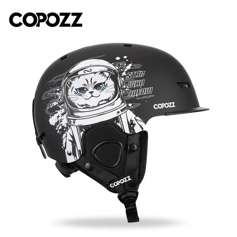 ali-3256801513139883-1-87572 COPOZZ New Unisex Ski Helmet Certificate Half-covered - View 2
