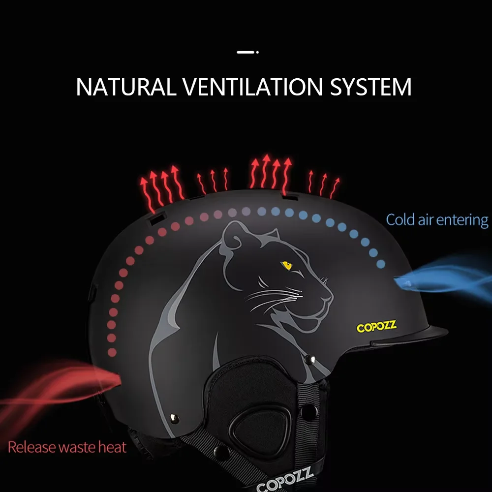 ali-3256801513139883-3-98598 COPOZZ New Unisex Ski Helmet Certificate Half-covered - View 4