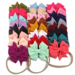 10pcs 9cm 3.54" - 10PCS 9CM 3.54" New Fashion Hair Bows Headband Waffle