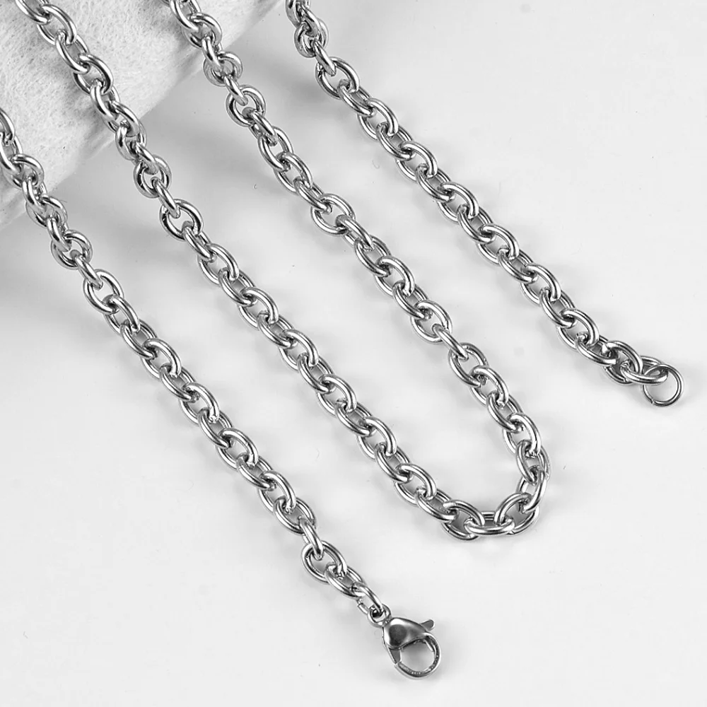 ali-3256801527481531-1-12539 1.5/2/2.5/3/4/4.5mm Stainless Steel Cross O Chain Stainless - View 2