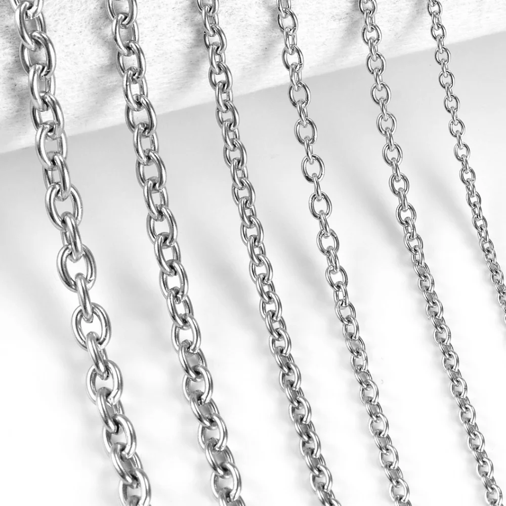 ali-3256801527481531-3-21496 1.5/2/2.5/3/4/4.5mm Stainless Steel Cross O Chain Stainless - View 4