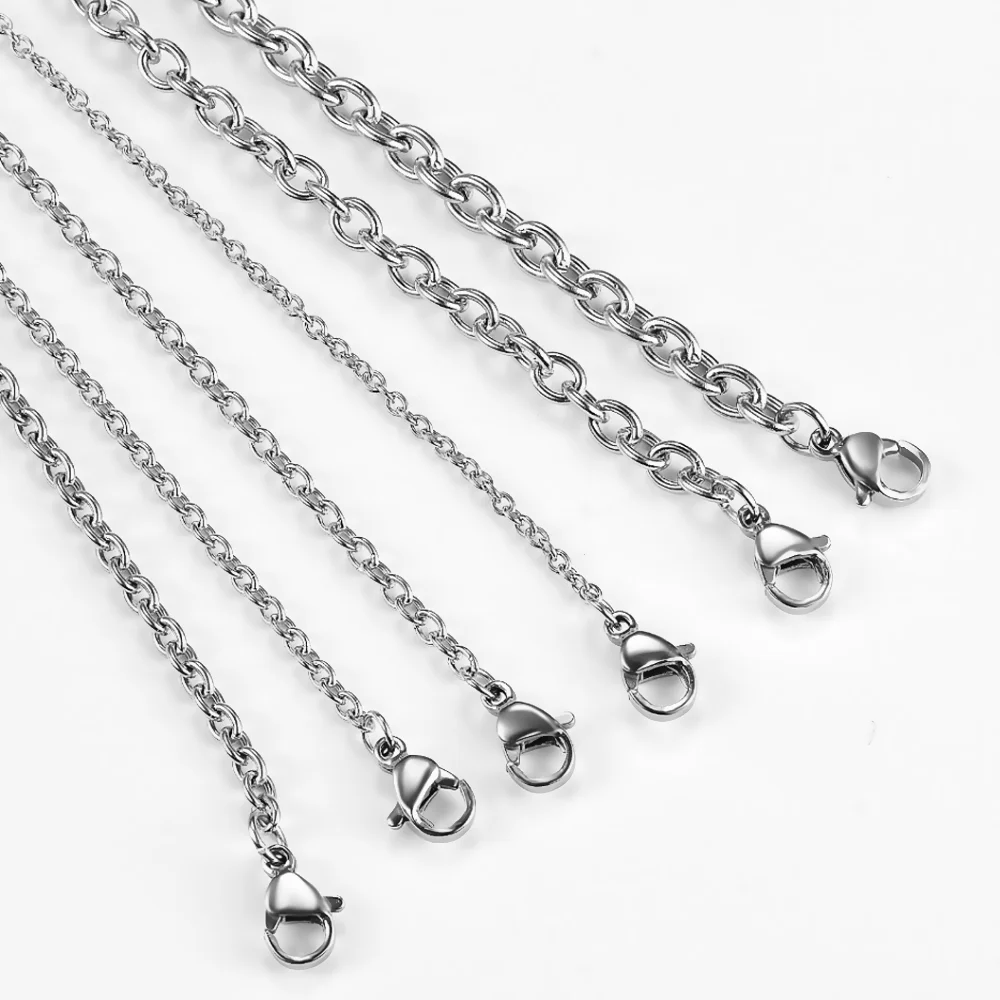 ali-3256801527481531-4-39879 1.5/2/2.5/3/4/4.5mm Stainless Steel Cross O Chain Stainless - View 5