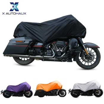 autohaux 210t half - X Autohaux 210T Half Motorcycle Cover Travel Outdoor