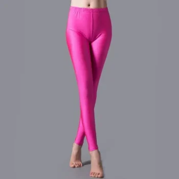 Women Shiny Pant Leggings Hot Selling Leggings Solid Color - View 2