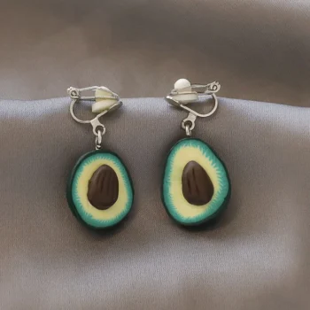 charm Creative pearl clip on Earrings Cute Handmade - View 2