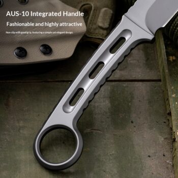 AUS Integrated Straight Blade Outdoor Camping Dinner Knife - Okita Shop