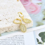 Santa Maria Mother Coin Earrings Retro Fashion - View 1