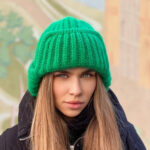 Women's Personalized Knitted Cuff Warm Wool Beanie - View 1