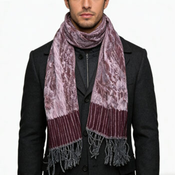 2pcs Glamorous Dinner Accessory Rich Jacquard Texture Catches Light Evening Jacquard Scarf,Luxe Look For Evening Wear,Scarf,v