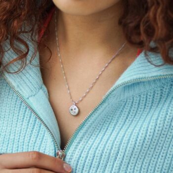 Titanium Steel High Color Retention Color Diamond Stars Heart Round Coin Necklace - View 1