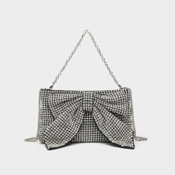 Fashion Evening Banquet Full Crystal Rhinestone Single Shoulder Chain Crossbody Bag - View 1