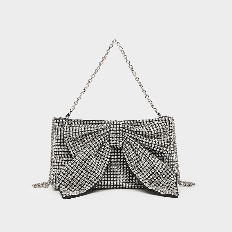 b8677ce9-862d-47cf-b109-a740e555e4a2 Fashion Evening Banquet Full Crystal Rhinestone Single Shoulder Chain Crossbody Bag - View 1