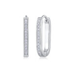 silver earrings - View 1