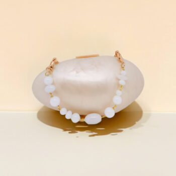 New Shell Color Acrylic Dinner Clutch - View 1