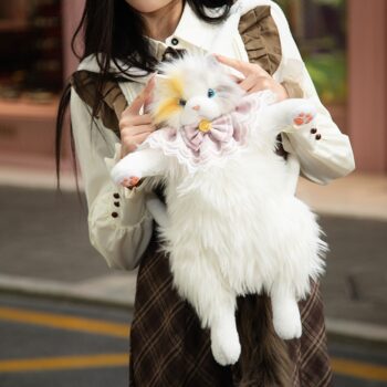 cute and adorable Cute And Adorable Plush Kitty Shoulder Bag For Women