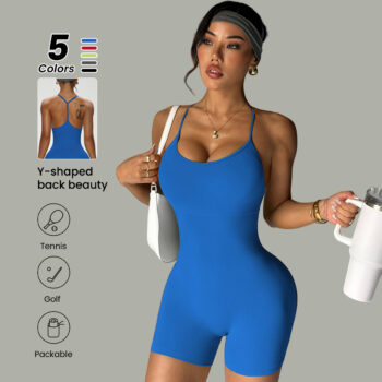 cross strap back Cross-Strap Back-Shaping Bodysuit For Shaping Training And Fitness Exercises