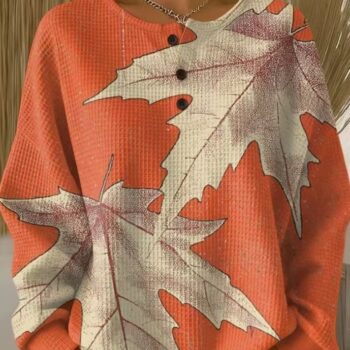 woolen button v-neck