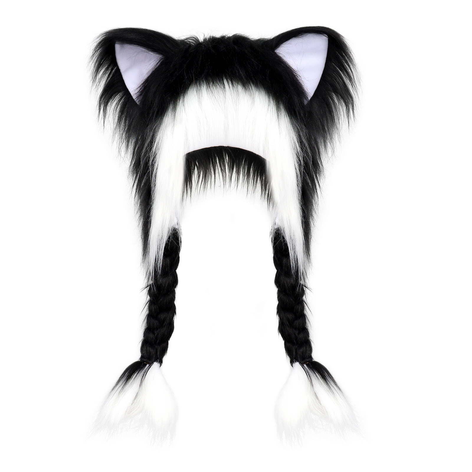 bd8adb62-09a3-4804-b918-a220f2737397 Plush 2D Cat-Ear Unisex Wig Cap - View 3