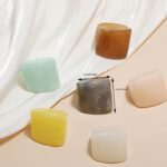 ring Women's Fashion Unique Ring Set Creative Jelly Color Resin Multi-Pack Rings Elegant Versatile Jewelry For Daily Wear & G