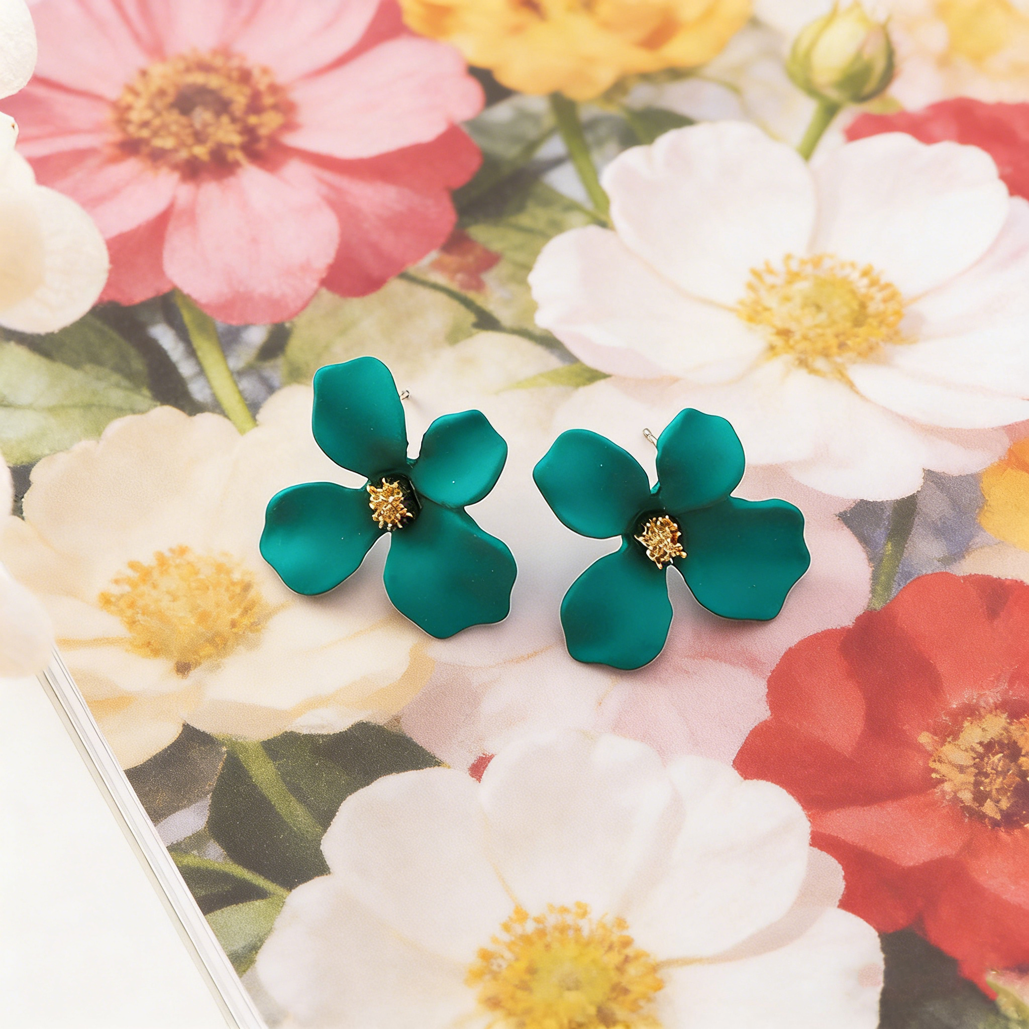 bf500759-9365-4513-af11-23418a5c9eb6 Fashionable And Elegant Simple Flower Stud Earrings - View 4