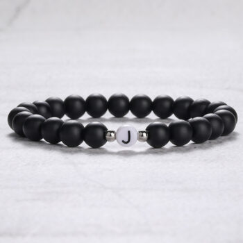 bracelet White Turquoise-Style Agate Beads Couple Bracelet