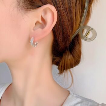 ring Personalized Copper Coin Women's Plain Ring Ear Buckle