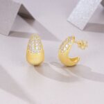 Seiko-plated 18k Gold Earrings With A Hepburn-style Elegant Vibe - View 1