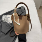tote Fashionable Versatile Silk Scarf Tote Bucket Bag